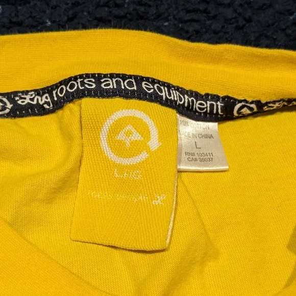 LRG Yellow Tee with Green Lion Graphic - Picture 4 of 8